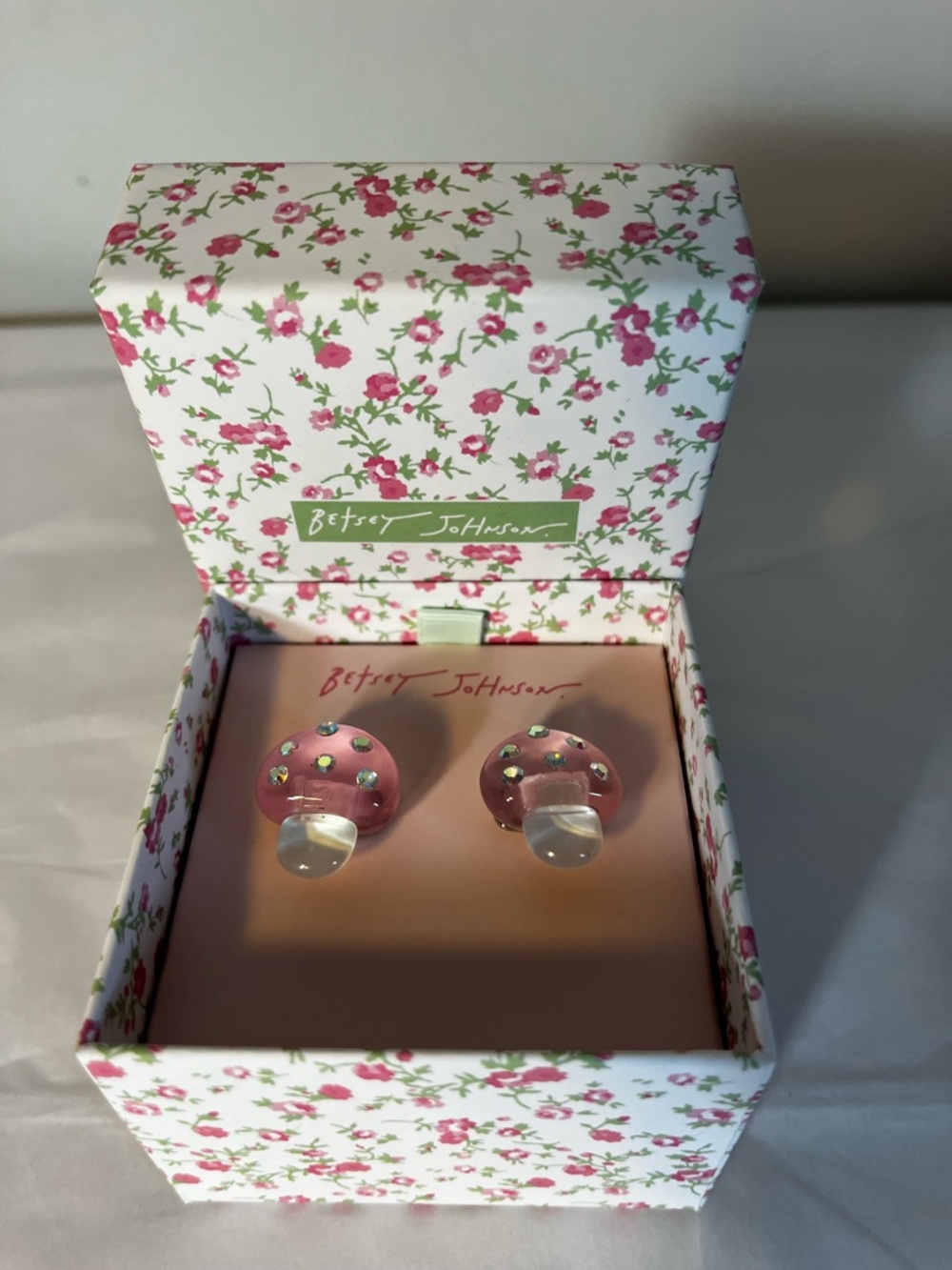 Betsy Johnson Mushroom Earring’s - NIB
